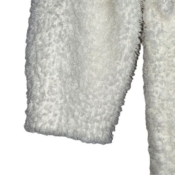7 Veils Womens Ultra Soft Plush Bathrobe Sleepwear white cream US Small - Picture 5 of 8